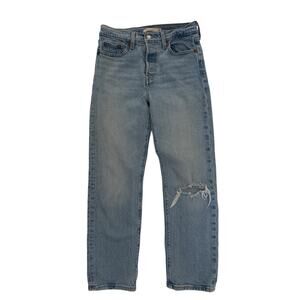 Levi’s Wedgie Straight Button Up Blue Jeans Size 26